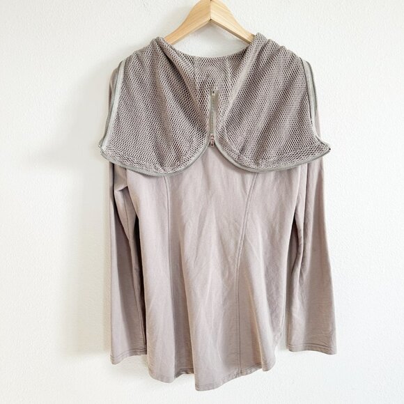 Mur Mur Hi-Low Zipper Hoodie Full Zip Sweatshirt - Picture 5 of 9